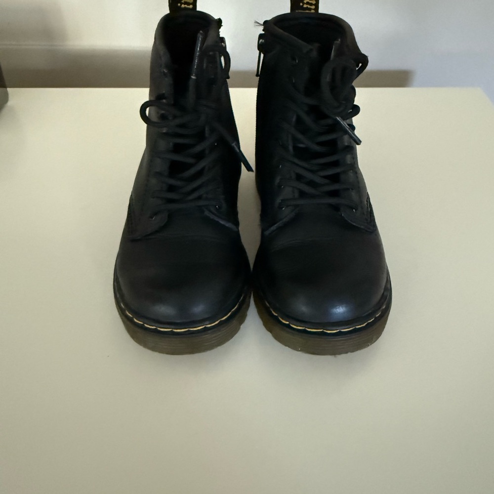 Dr. Martens Black Leather Combat Boots